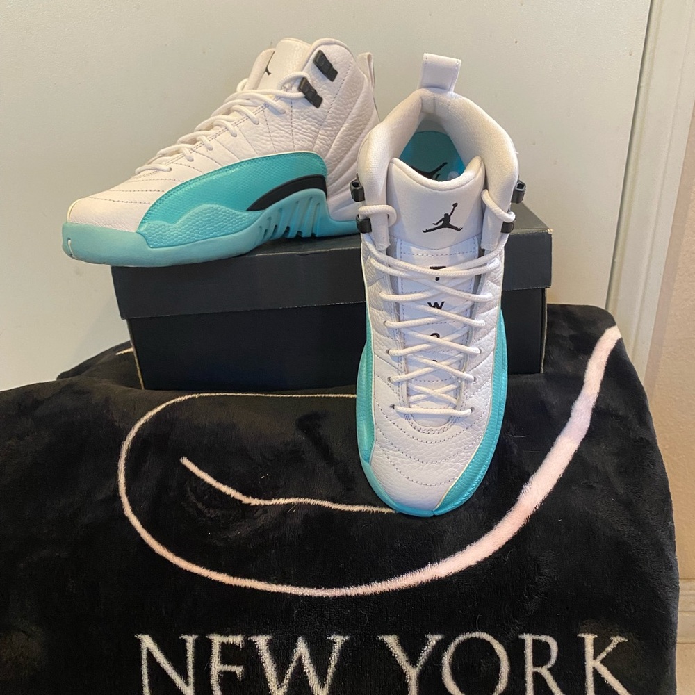 Jordan Air 12 Retro White and Black Sneakers
